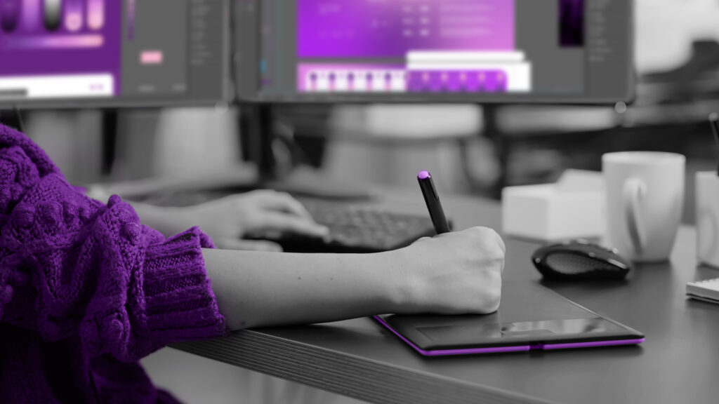 close up color designer freelancer photographer editing customer photo2